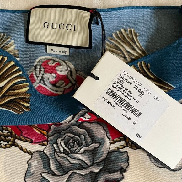 Gucci Boudoir Printed Wool-twill Kaftan Short Casual Dress - Picture 8 of 10